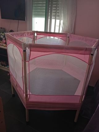 Cama elástica infantil rosa para niños 