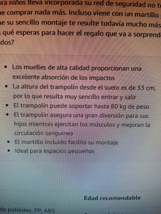 Cama elástica infantil rosa para niños 