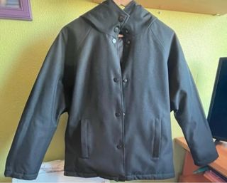 Abrigo Bimba y Lola Negro Plumas