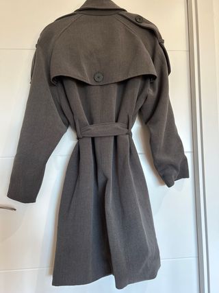 Gabardina Mango Gris Talla M