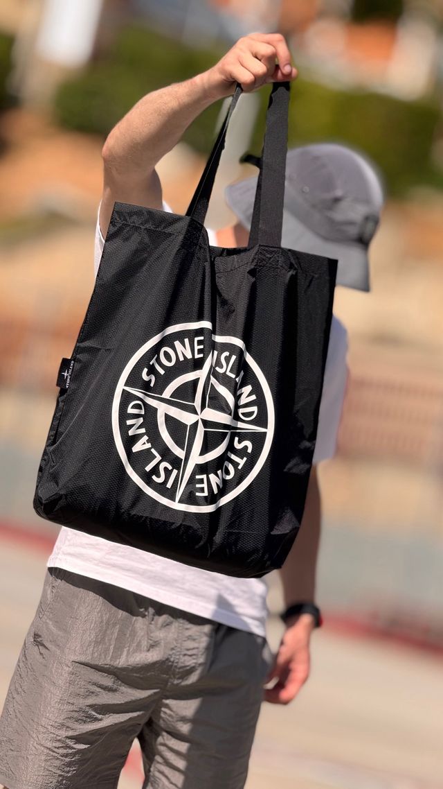 Bolso Tote o shopper Stone Island Negro