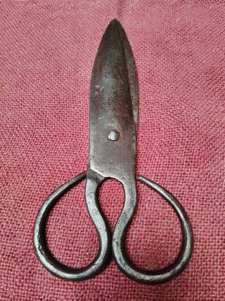 Tijeras antiguas forja artesanal