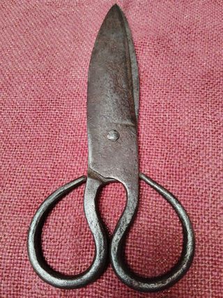 Tijeras antiguas forja artesanal