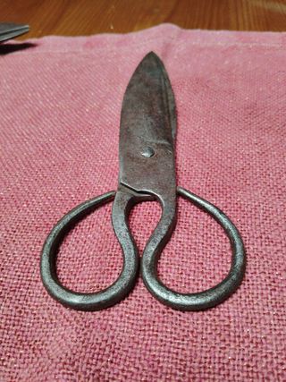 Tijeras antiguas forja artesanal