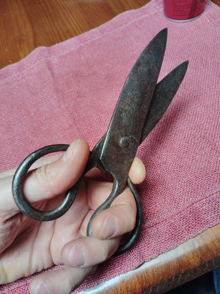 Tijeras antiguas forja artesanal