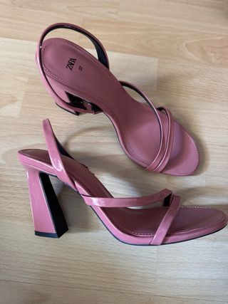Zapatos Zara Talla 37 Rosas