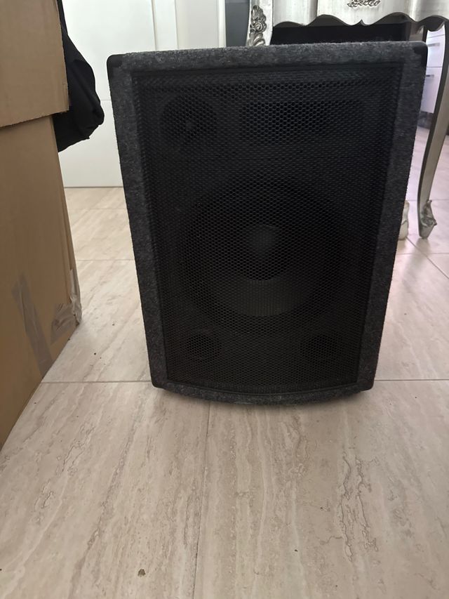 Altavoces  cables speakon y estapa Gemini P-601.