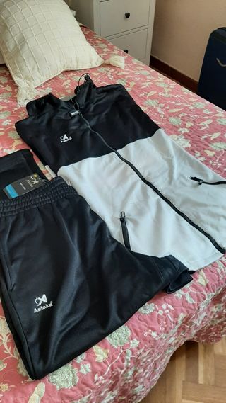 Chándal Hombre Asioka Negro y Blanco