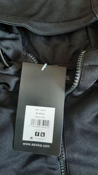 Chándal Hombre Asioka Negro y Blanco