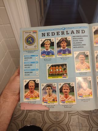 Album Panini Mundial Italia 90 Fútbol