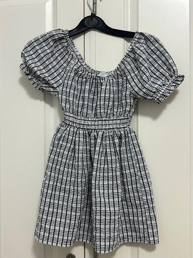 Vestido niña cuadros