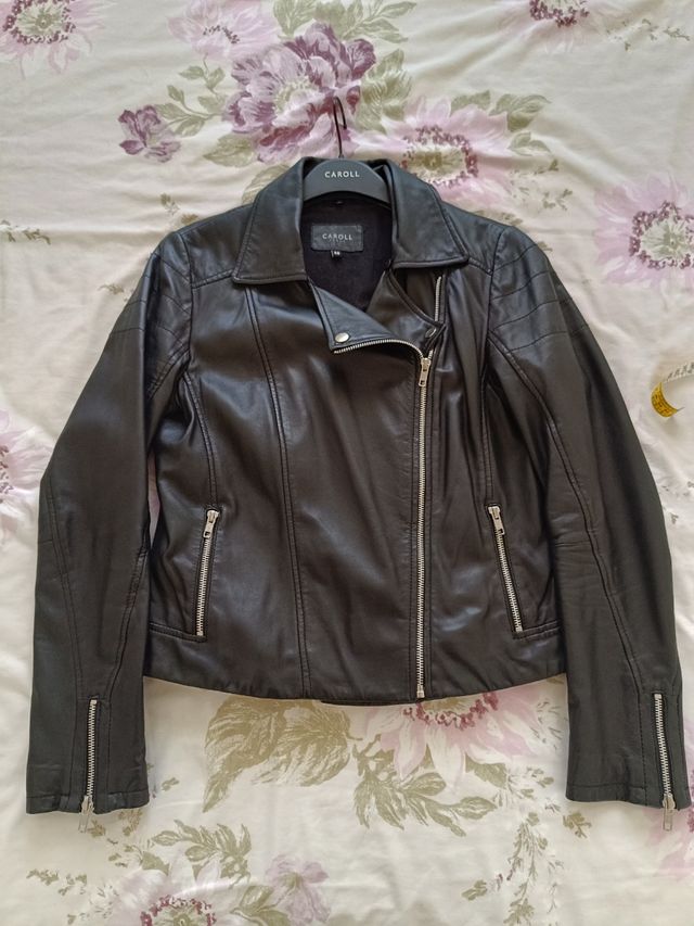 Chaqueta de piel CAROLL Talla M/38