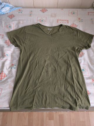 Camiseta verde oliva Zeeman talla L