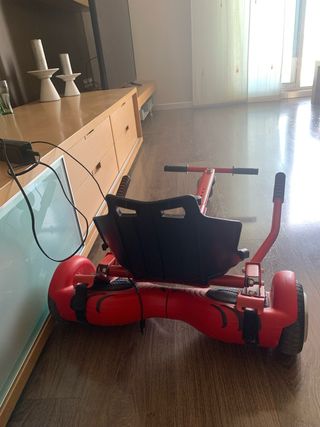 Patinete Eléctrico con Asiento Rojo