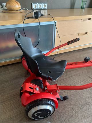 Patinete Eléctrico con Asiento Rojo