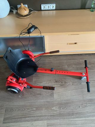 Patinete Eléctrico con Asiento Rojo