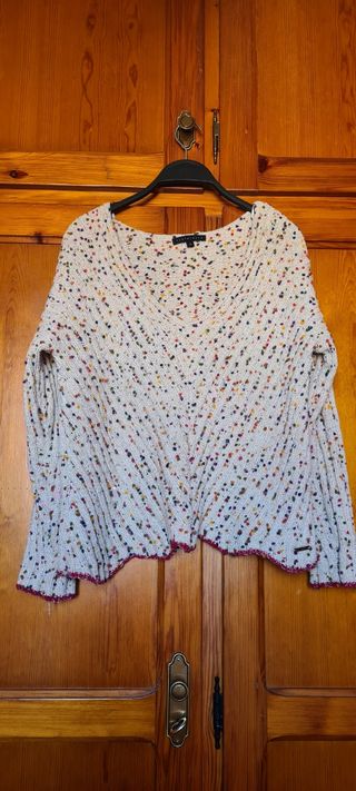 Jersey Tintoretto beige y multicolor