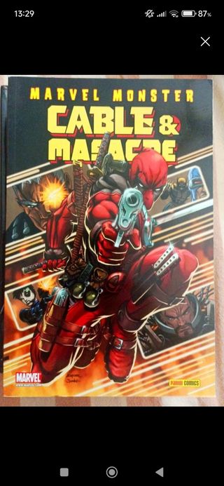 Cable y Masacre 1 y 2. Deadpool Marvel