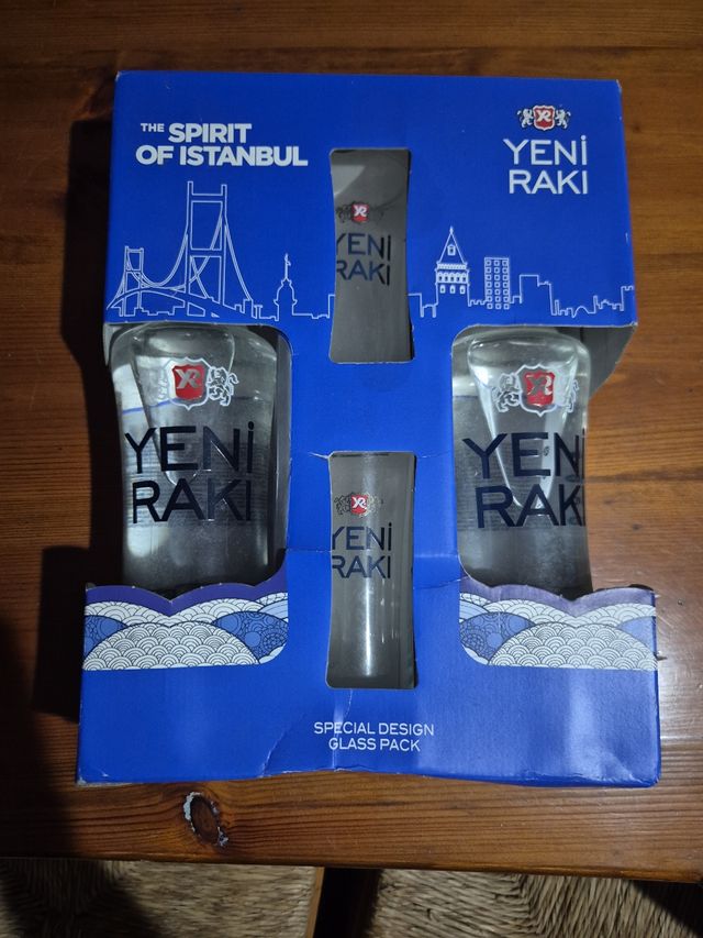 Pack 3 Vasos Yeni Raki The Spirit of Istanbul