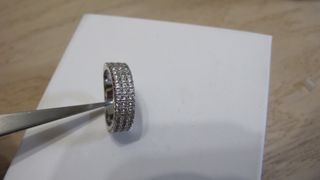 Anillo Plata 925 Baño Rodio Zirconia