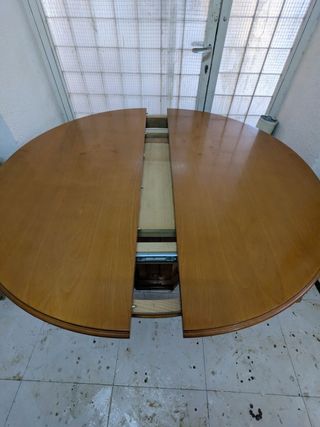 Mesa comedor extensible madera