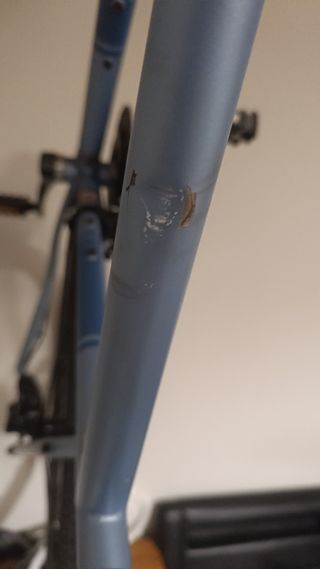 Bicicleta carretera Viking azul 1 año uso