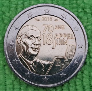 Monedas Francia 2€ conmemorativas circuladas.