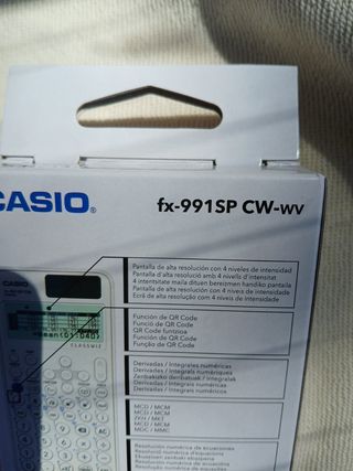 Calculadora Casio fx-991 SP CW Nueva