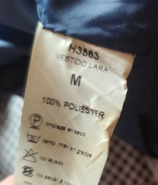 Vestido de cóctel azul y blanco