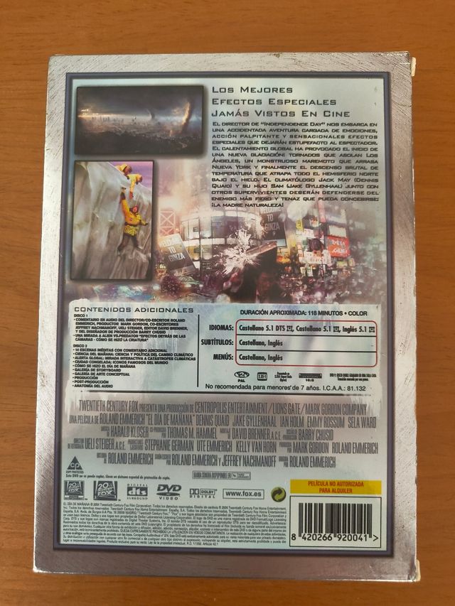 El Día De Mañana DVD Edición Especial