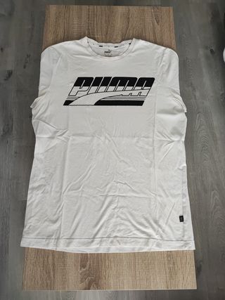 Camiseta Puma Blanca Logo Grande