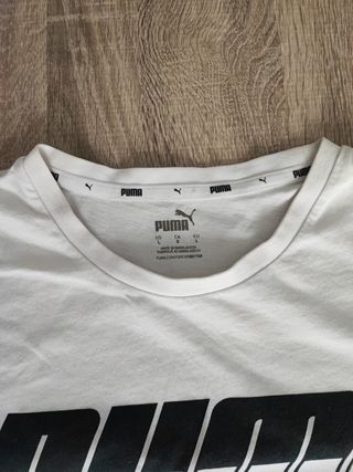 Camiseta Puma Blanca Logo Grande