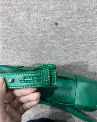 Bolso tejido verde Bottega Veneta