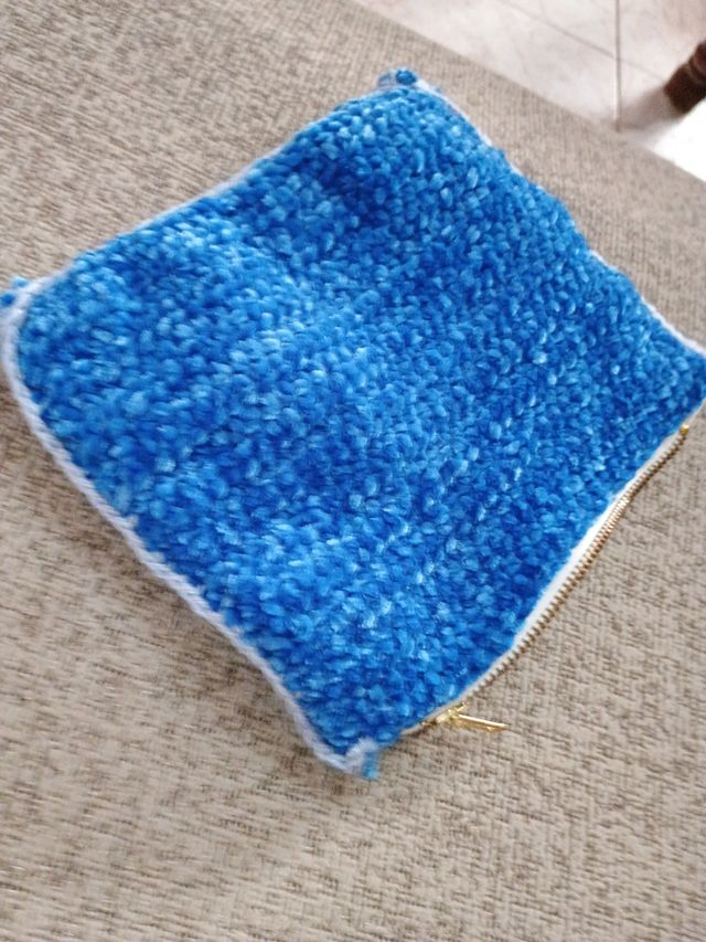 Neceser doble bolsillo azul