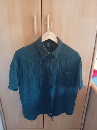 Lote 2 camisas manga corta mujer blancas