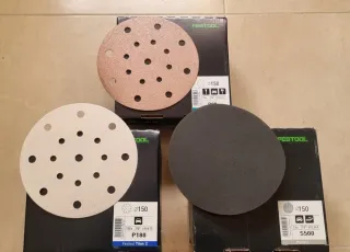 Lijas Festool Ø150mm P80, P180, P320