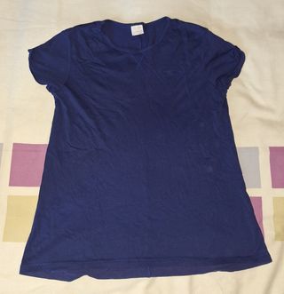 Camiseta manga corta azul. Talla 13/14 cm 164