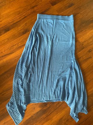 Falda larga Zara azul Talla S