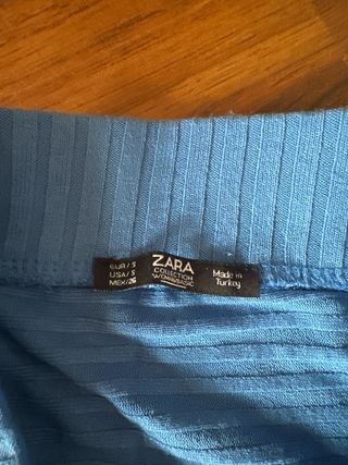 Falda larga Zara azul Talla S