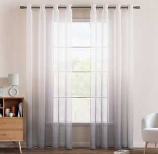 Cortinas Translúcida Gradiente Visillo Suave