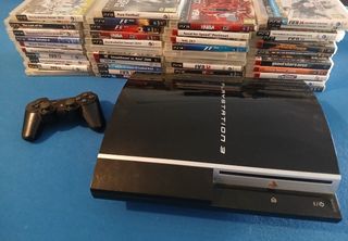 Consola PS3 Sony + Mando y Juegos