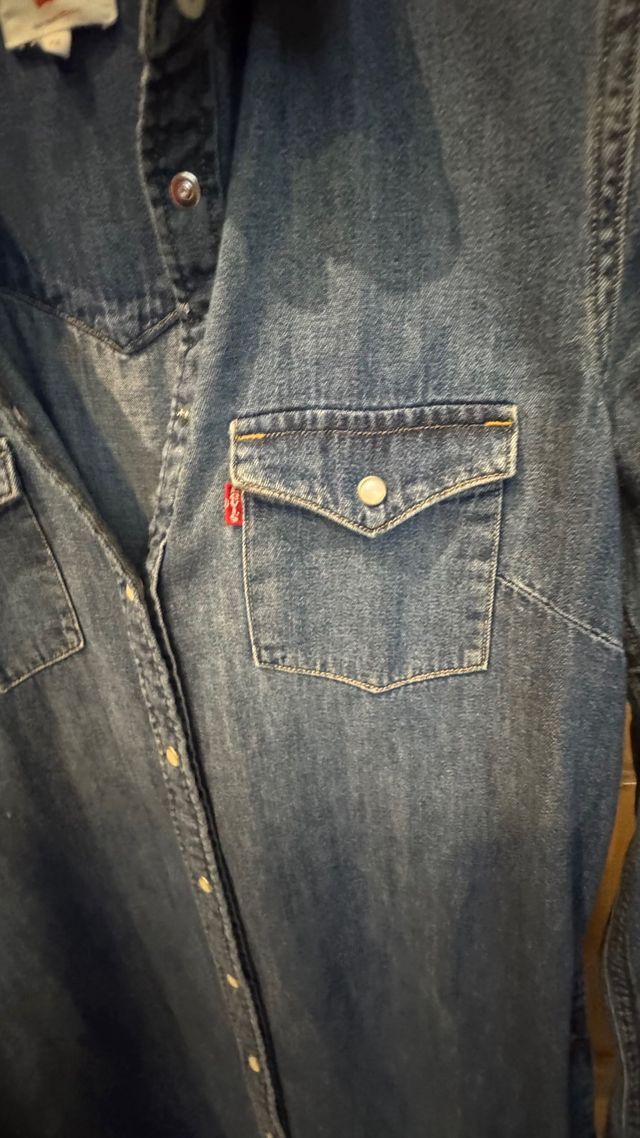 Vestido camisero Levi's azul talla xs