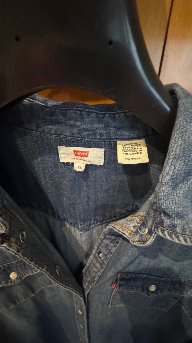 Vestido camisero Levi's azul talla xs