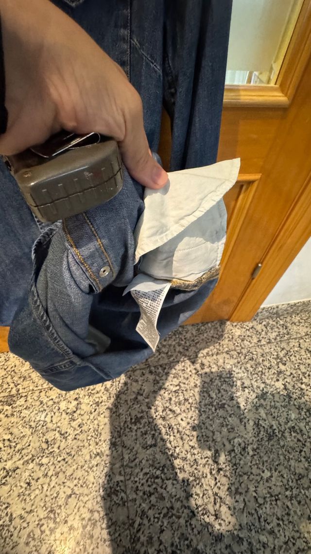 Vestido camisero Levi's azul talla xs