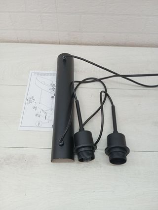 Lámpara techo negra 78cm