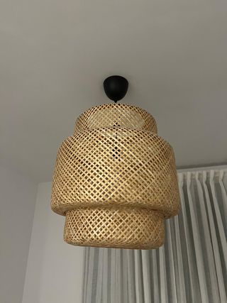 Lámpara de techo IKEA SINNERLIG bambú 50cm