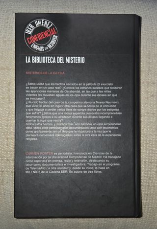 Libro Misterios de la Iglesia Carmen Porter
