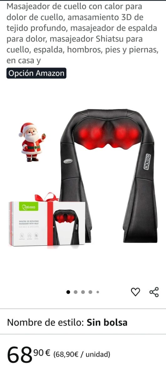 Massaggiatore per collo shiatsu CostoCo con borsa. GANGA