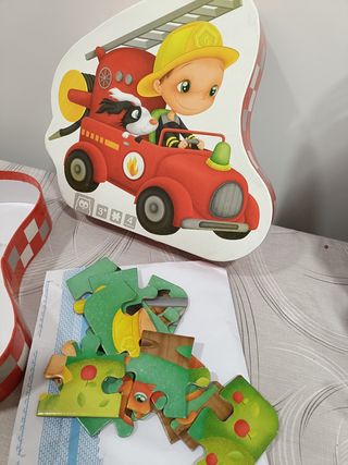 Puzzle Bombero Evolutivo 4 en 1 Infantil