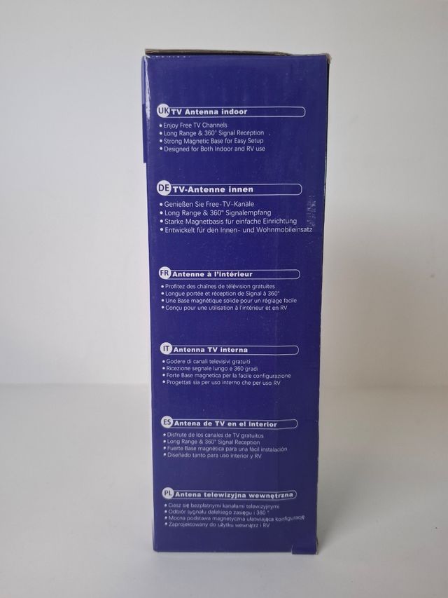 Antena TV Portátil Soporte 4K 1080p